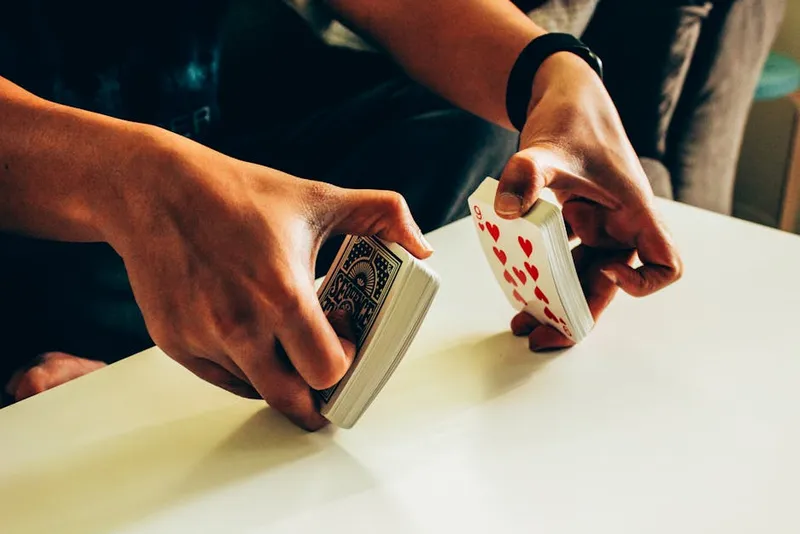 playing card deck shuffle