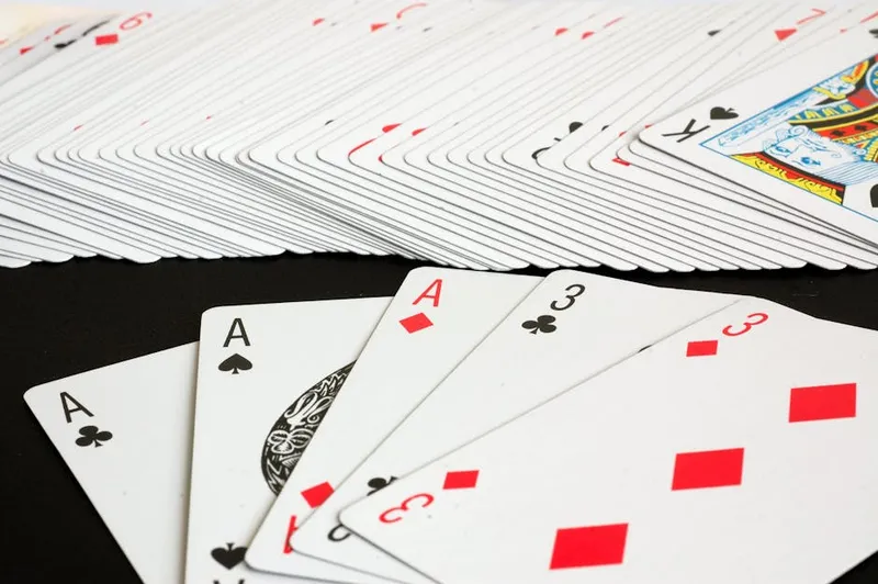 blackjack cards spread out