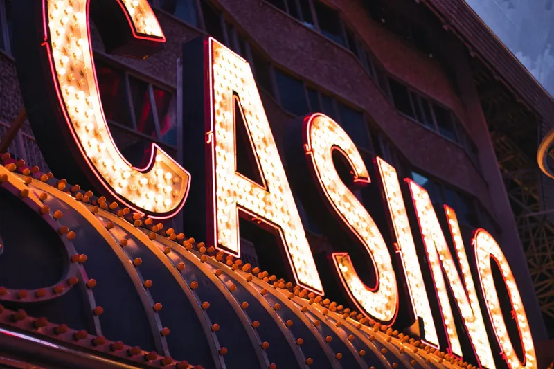 casino rules sign placard close