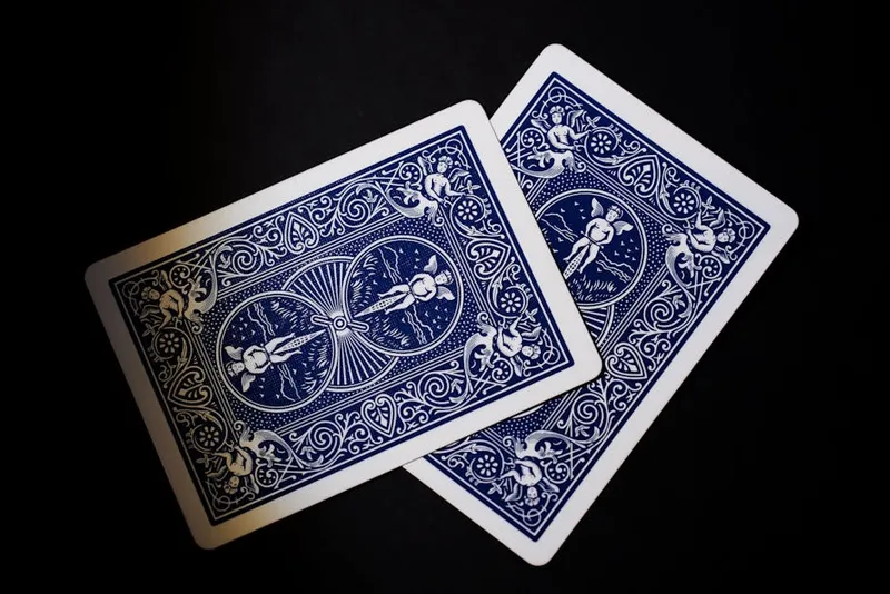 pair of playing cards on table