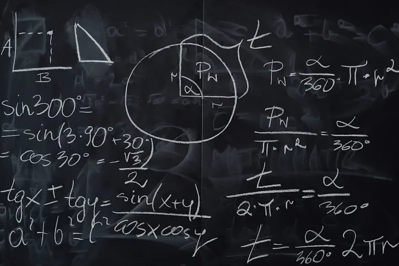 mathematics blackboard equations