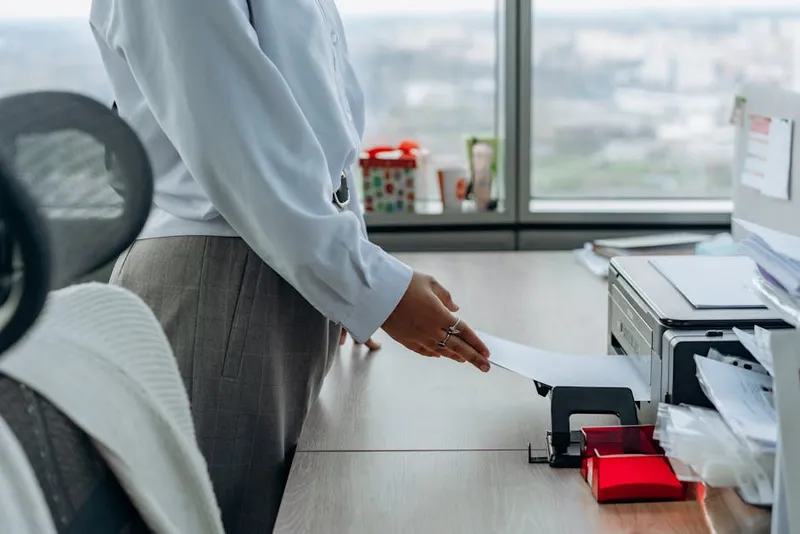 home printer document paper output