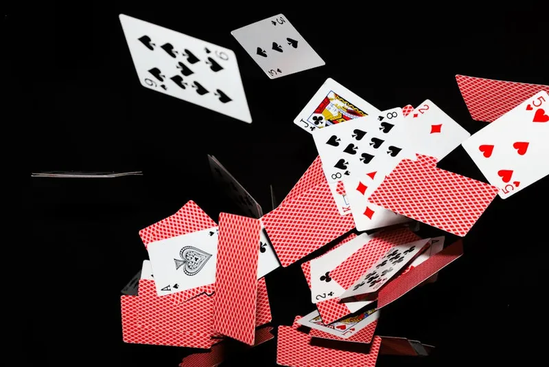 cards face up dealt shoe