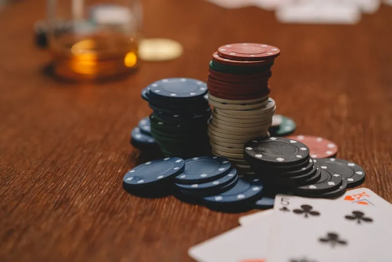 casino chips stack tall betting tower
