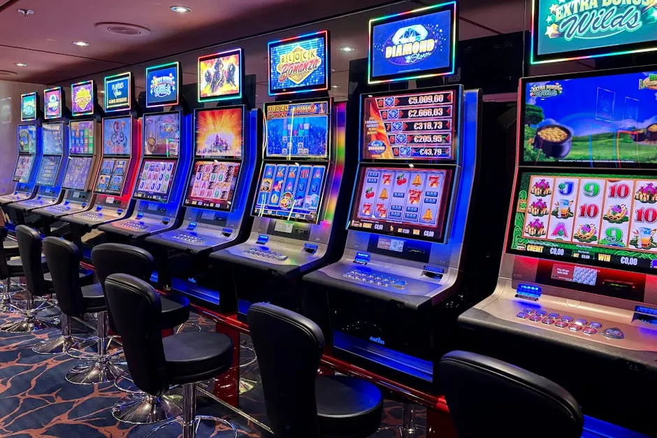 casino floor at night