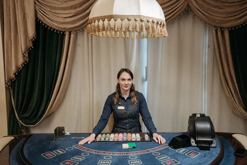 pit boss casino dealer woman