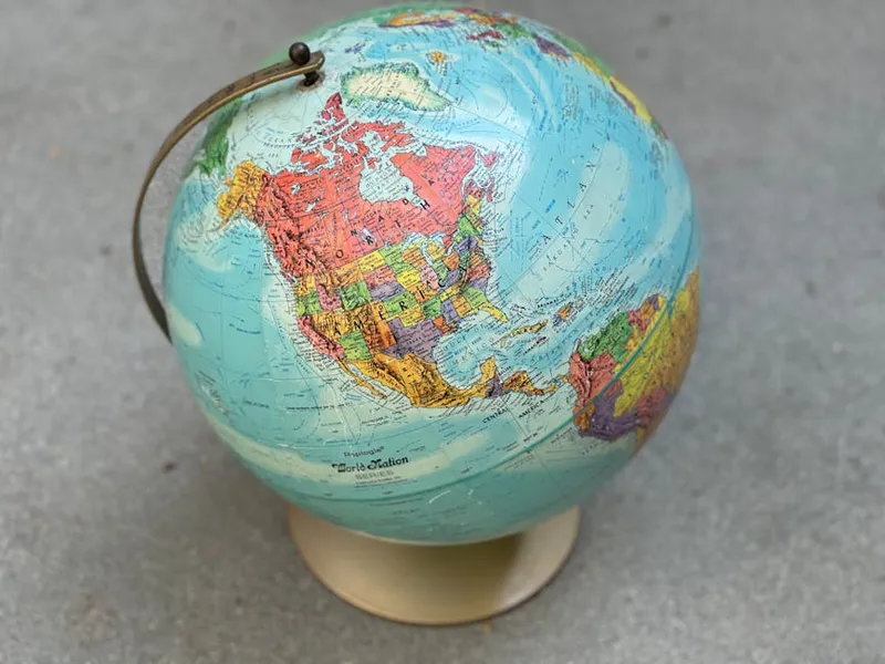 world map jurisdictions globe