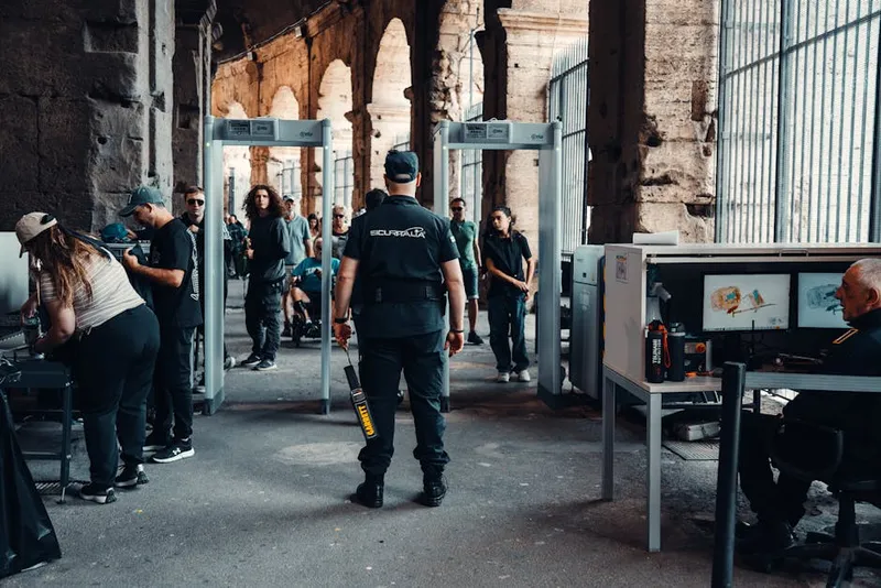 casino security guard exit