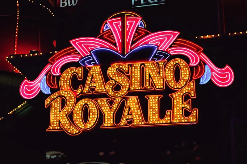 las vegas strip casino night neon