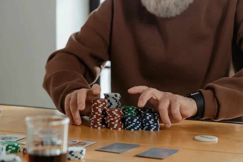 person hesitating gambling thinking