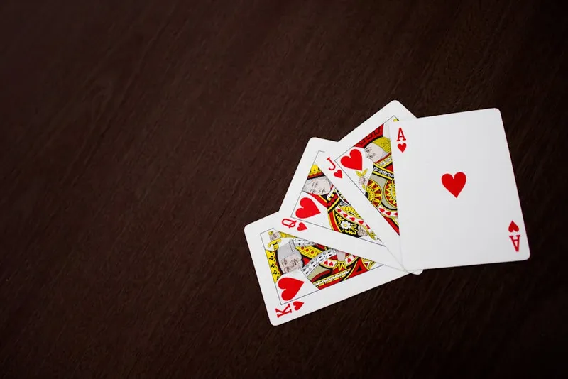 queen of hearts playing card isolated